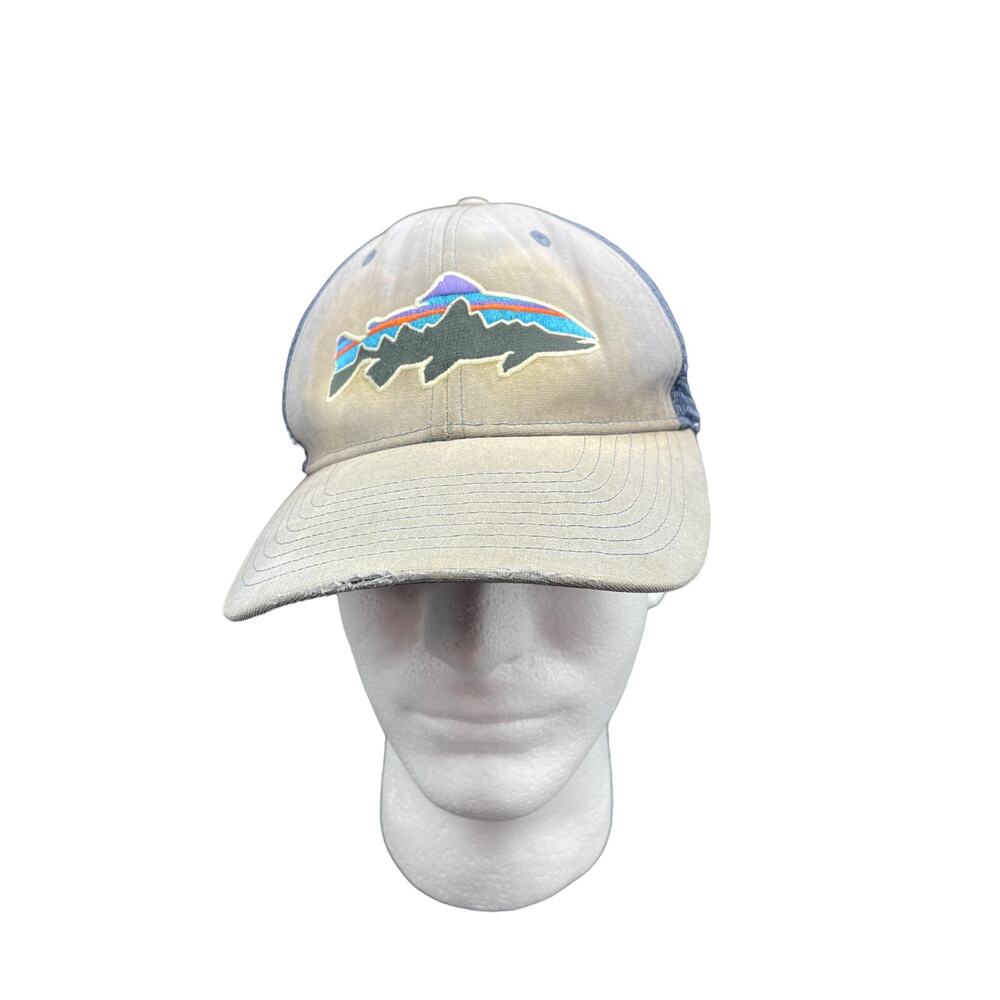 Patagonia Trucker Hat Men Gray Fishing Gear Snap Back Hiking Fitz Roy Outdoor
